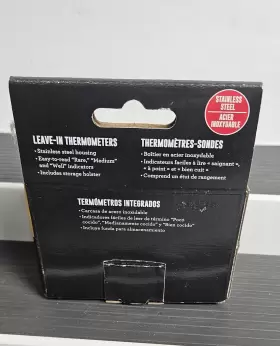 16.124656 CHAR-BROIL Leave Meat Thermometers Steel Grill Bbq #2