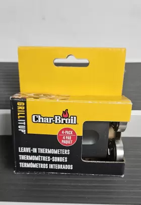 16.124656 CHAR-BROIL Leave Meat Thermometers Steel Grill Bbq