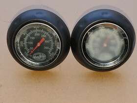 551048 CHAR GRILLER Thermometer Wingnut Bezel Set