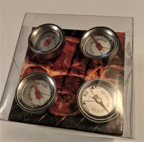 CC9025 CHARCOAL COMPANION Steak Buttons Set Thermometers