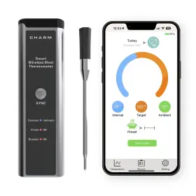 628719304068 CHARM Wireless Smart Meat Thermometer Flame