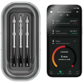 CQ60-3-SET-V2-AM-CA CHEF IQ Smart Wireless Meat Thermometer