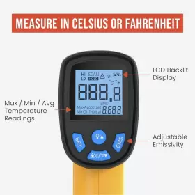 850031668096 CHEF POMODORO Infrared Thermometer Digital Oven #3