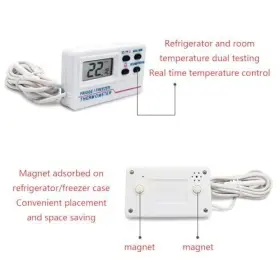 552171228149 CHERJOURY Lcd Fridge Freezer Thermometer Digital #3