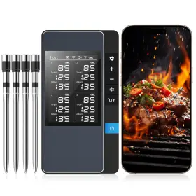 Chihod Thermometer04 Smart Bluetooth Wireless Meat Thermometer Real-time Monitoring Control Digital Chihod Thermometer04 Smart Bluetooth Wireless Meat Thermometer Real-time Monitoring Control Digital