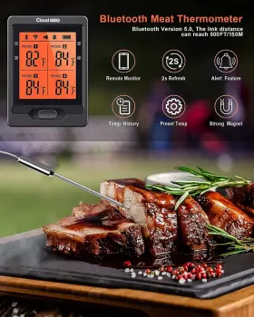 611188395798 CLOUD BBQ Bluetooth Meat Thermometer Wireless #3