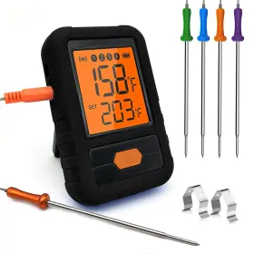 611188396108 CLOUD BBQ Wireless Meat Thermometer Bluetooth