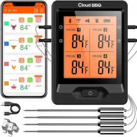 692763539806 CLOUD BBQ Wireless Meat Thermometer Bluetooth