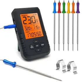 704985433142 CLOUD BBQ Wireless Meat Thermometer Bluetooth
