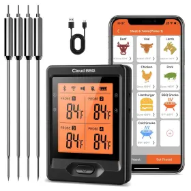 FS66 CLOUD BBQ Digital Meat Thermometer Multy Probes Kitchen