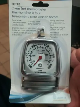 EOT1K COMARK Oven Thermometer Dual Scale Frame