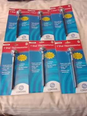 Comark T160ak 6-comark 1 Inch Dial Type Pocket Thermometer With 5 Stem -40 To 160 Degrees F Comark T160ak 6-comark 1 Inch Dial Type Pocket Thermometer With 5 Stem -40 To 160 Degrees F