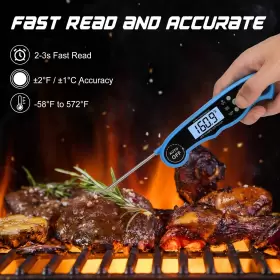 060889360003 COMLUCK Digital Meat Thermometer Cooking Fo #2