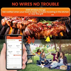445043067086 COMVIEE Wireless Smart Meat Thermometer Grilling #2