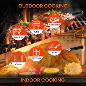 445043067086 COMVIEE Wireless Smart Meat Thermometer Grilling #3