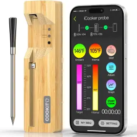 MW2PLUS COOKIT Bluetooth Meat Thermometer Ultra Probe Food