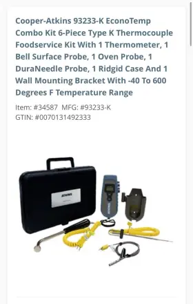 93233-K COOPER-ATKINS Econo Thermometer Kit