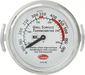 3210-08-1-E COOPER-ATKINS CORPORATION Grill Thermometer Nsf
