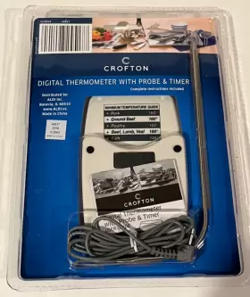 44517 CROFTON Digital Thermometer Probe Timer #2