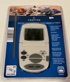 44517 CROFTON Digital Thermometer Probe Timer
