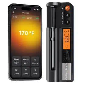Culinatech Ct-cm1 Smart Wireless Meat Thermometer Digital Bluetooth Culinatech Ct-cm1 Smart Wireless Meat Thermometer Digital Bluetooth
