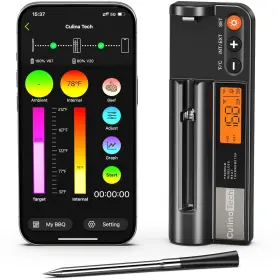 CT-DTH01 CULINATECH Wireless Meat Thermometer Lcd Screen Food