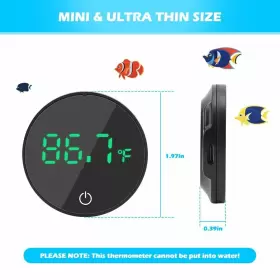 DT-01A DATOO Aquarium Thermometer Rechargeable Digital Led #2