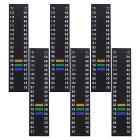 AJEW-DR0002-33-US28 DELORIGIN Aquarium Thermometer Strip Fish