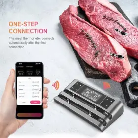 008678459311 DEWJOM Wireless Smart Meat Thermomete Dual Probe