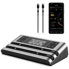 H27-2 DEWJOM Wireless Smart Meat Thermometer Dual Sensor