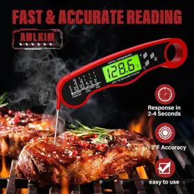 B0C37DLHWW DIGITAL Meat Thermometer Lcd Cooking Bbq Grill #2
