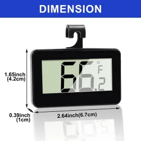 687117724304 DORHEA Digital Refrigerator Fridge Thermometer #3