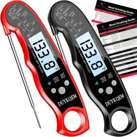 Duykqem 313108174123 Instant Read Digital Meat Thermometer 2 Pack Waterproof Kitchen Cooking Food T Duykqem 313108174123 Instant Read Digital Meat Thermometer 2 Pack Waterproof Kitchen Cooking Food T