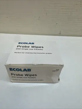 40807-02-11 ECOLAB Thermometer Probe Wipes Box