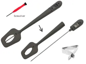 779139261261 EFENG Candy Thermometer Spatula Pot Clip Silicon #3