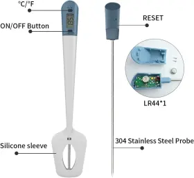 TH0812 EFENG Candy Thermometer Spatula Digital Cooking Pot #2