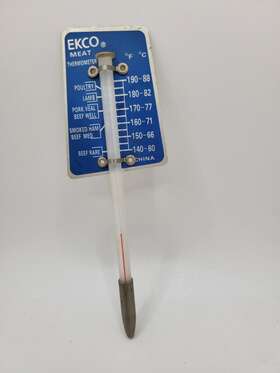 23003 EKCO Meat Thermometer Fahrenheit Celsius Great
