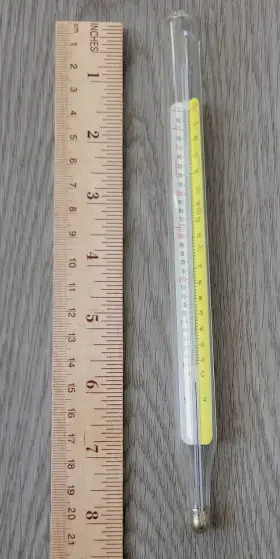 23005 EKCO Glass Candy Frying Jelly Thermometer Celsius