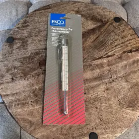 23025 EKCO Glass Candy Frying Thermometer Celsius Fahrenheit
