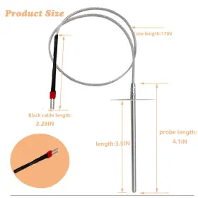 7882856160544 ENTSONG Rtd Temperature Probe Sensor Pit Boss #3