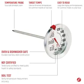 313041153193 ESCALI Steel Oven Safe Meat Thermometer Di #3