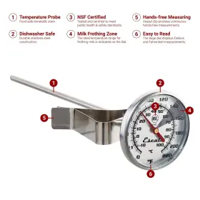 854202006052 ESCALI Dial Beverage Thermometer Milk #2