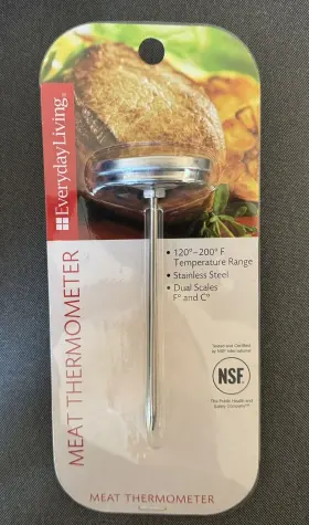 041226684773 EVERYDAY LIVING Steel Meat Thermometer Nsf