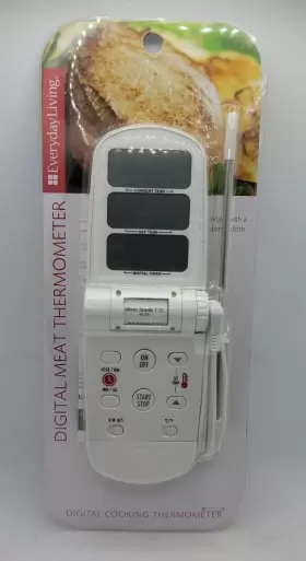 60141 EVERYDAY LIVING Digital Cooking Meat Thermometer Probe