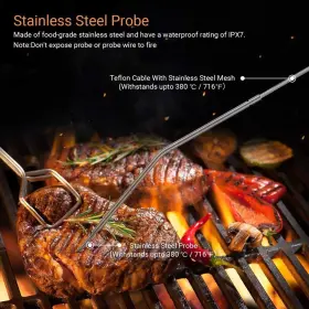 791767319916 GRILL Feet Wireless Oven Meat Thermometer Timer #3