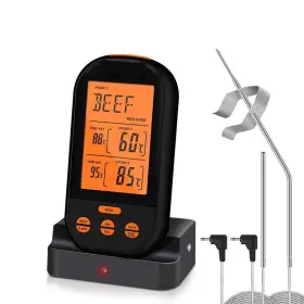 791767319916 GRILL Feet Wireless Oven Meat Thermometer Timer