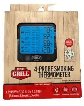 XG14-107-001-17 EXPERT GRILL Digital Meat Thermometer Smoking