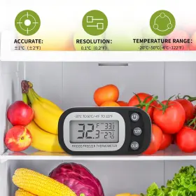 742404250390 FAHZON Digital Frigerator Thermometer Pack Lc #2