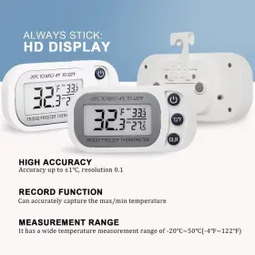742404250567 FAHZON Digital Frigerator Thermometer Lcd Scree #2