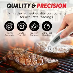 196852485857 FALKOR Meat Thermometer Digital Cooking Baking #2